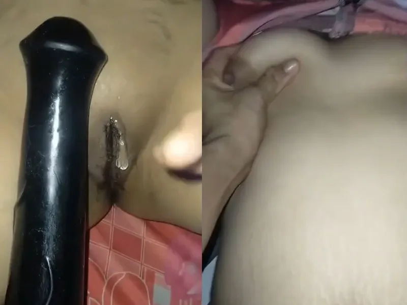 Bồ xinh tươi vú to bím múp móc lồn bằng sextoy cực sướng